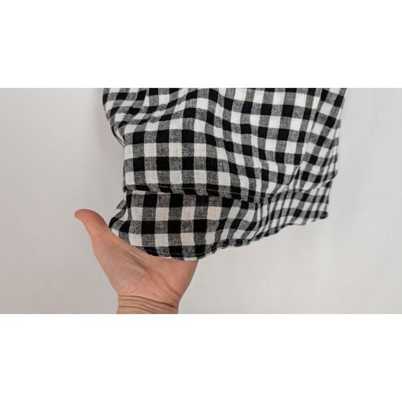 Rails x REVOLVE XS Linen Blend Mini Dress August Plaid Gingham Checked Boe Front - Picture 14 of 16